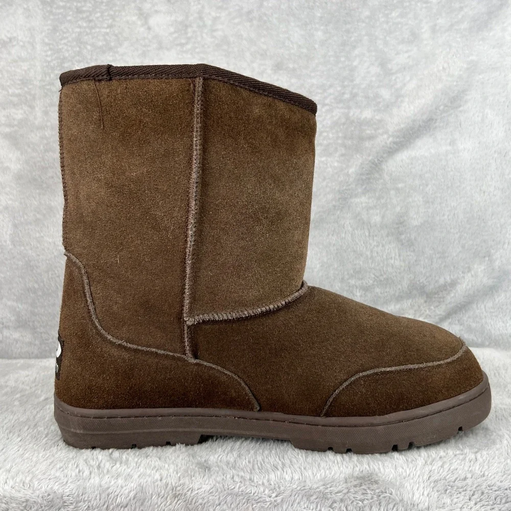 The Realm Suede Australian Wool Boots 13 Brown Men Winter Warm Outdoor